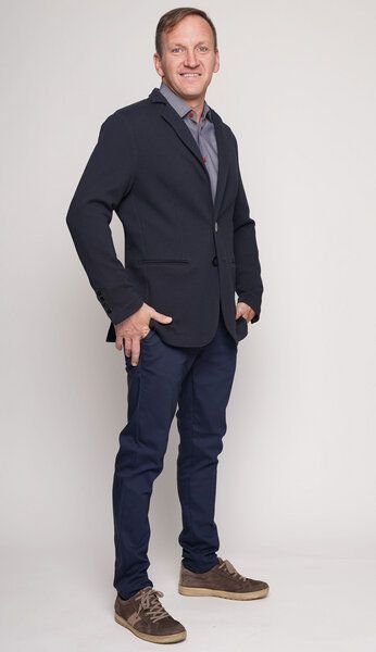 Peaces.bio - handbedruckte Biomode Peaces Bio-Herrensakko