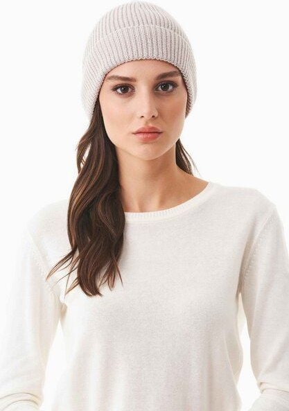 ORGANICATION Strick-Beanie aus Bio-Merinowolle und Bio-Baumwolle