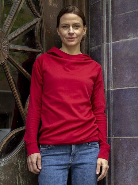 Kolla.Berlin lässiger Kapuzenpullover Interlock