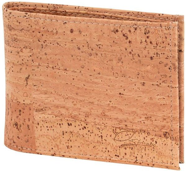 Simaru Herren Geldbörse aus Kork mit RFID–Schutz, wasserfestes Portemonnaie