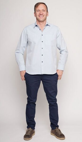 Peaces.bio - handbedruckte Biomode Peaces Bio-Herrenhemd - Made in Austria