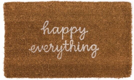 El Puente Kokosfaser-Fußmatte "Happy everything"