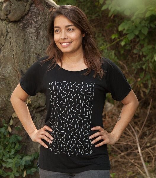 päfjes Streusel - Fair gehandeltes Rolled Sleeve Frauen T-Shirt - Modal