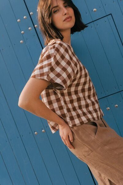 AmourLinen Lily Leinenoberteil in Übergröße