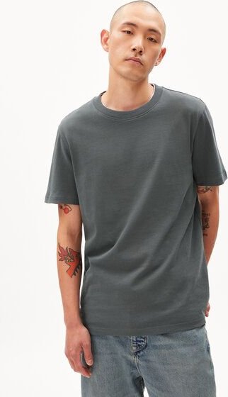 Thumbnail - ARMEDANGELS MAARKOS Herren Heavyweight T-Shirt aus recyceltem Baumwoll Mix