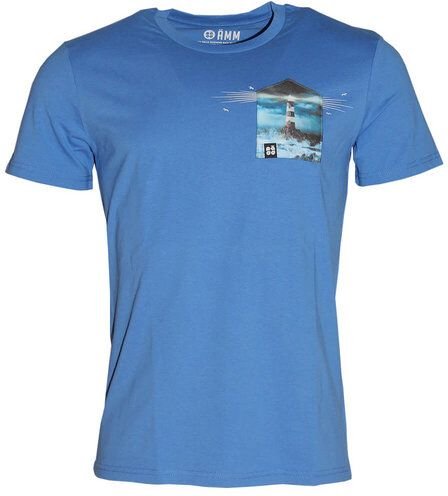 FÄDD Herren T-Shirt Rundhals aus Bio-Baumwolle "Teuchtlurm BT" Blau