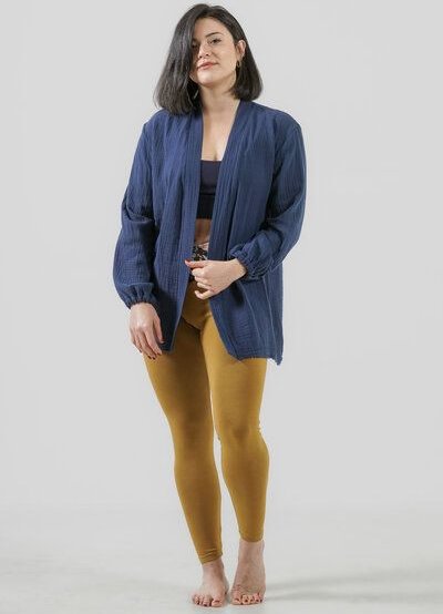 YogiLiebe Musselin Bluse "Prema " aus Bio-Baumwolle