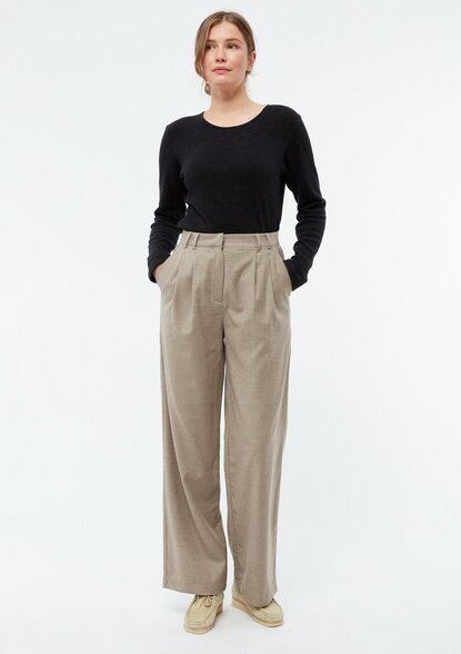 Givn Berlin Hose GBLIZ aus Wolle mit weitem Bein