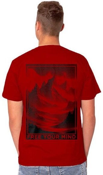 HANDGEDRUCKT "Free Your Mind" Männer T-Shirt von EarthPositive
