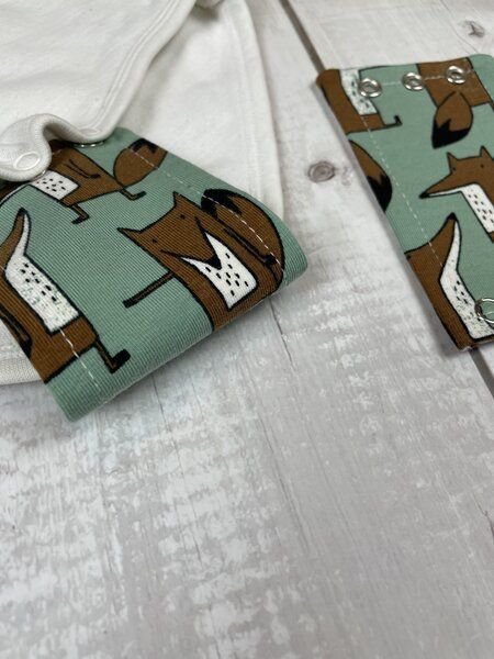 Stoffretter Baby Bodyverlängerung Baumwolle versch. Größen - 2er Set