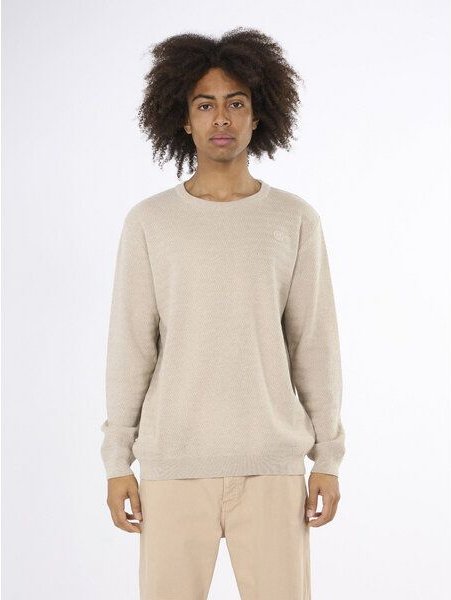 KnowledgeCotton Apparel Strickpullover ZIG-ZAG aus Bio-Baumwolle