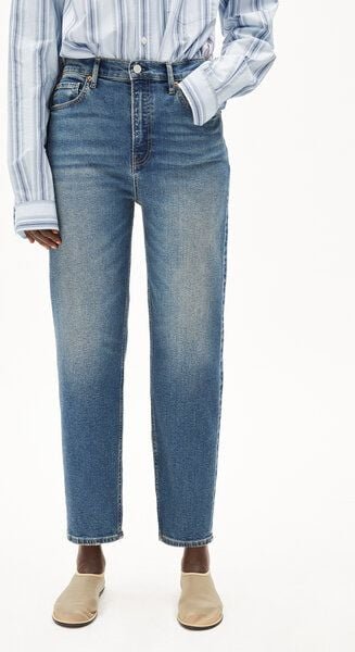 ARMEDANGELS MAIRAA Damen Mom Jeans recycelter Baumwoll Mix Comfort Stretch
