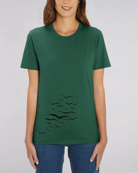 Human Family Bio Unisex T-Shirt "Create - Free Birds" in verschiedenen Farben