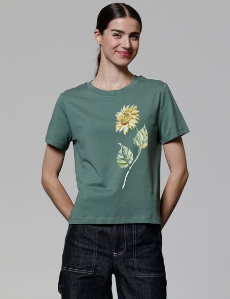 watapparel T-Shirt Frauen Sonnenblume