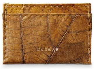 BELEAF Veganes Kartenhalterportemonnaie "SLIM LEAF" aus Blattleder