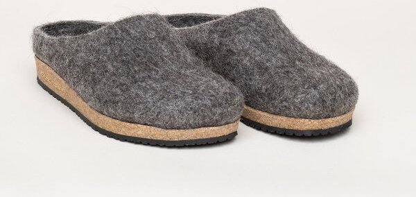 Stegmann Filzclog 108 Natur aus 100% seltenen Wollen - Hausschuhe für Damen & Herren - Pantoffeln mit Kork Sohle