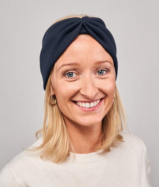 obumi Stirnband Rippe Bow aus Bio Baumwolle