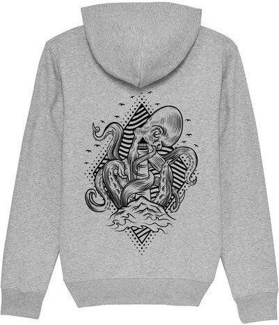 vis wear Unisex Captain Oktopus Premium Hoodie aus Bio-Baumwolle
