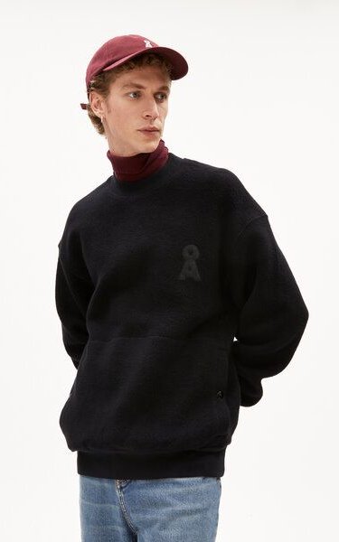 Thumbnail - ARMEDANGELS LOMAAR FELPA - Herren Fleece Pullover Relaxed Fit aus Bio-Baumwolle