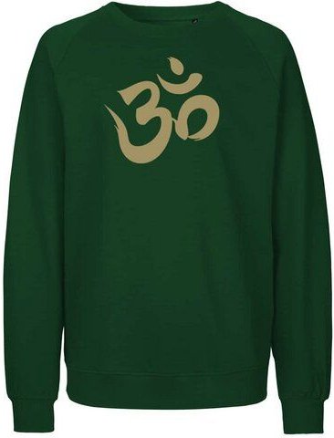 Peaces.bio - handbedruckte Biomode Bio Damen Sweatshirt Loose Fit Om