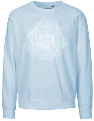 Peaces.bio - handbedruckte Biomode Bio Damen Sweatshirt Loose Fit Rose