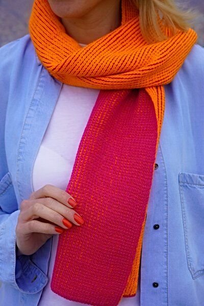 TINKU -Celebrating Bolivian Heritage 100% Baby Alpaka Doppelseitiger Schal (YANANTIN) aus Bolivien