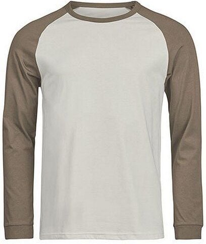 TeeJays Herren Langarm T-Shirt Two Tone Bio - Baumwolle bis 3XL Longsleeve