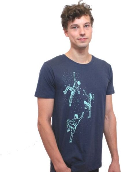 Spangeltangel T-Shirt "Bouldern", Herren, Klettern, bedruckt, Siebdruck, Bio-Baumwolle