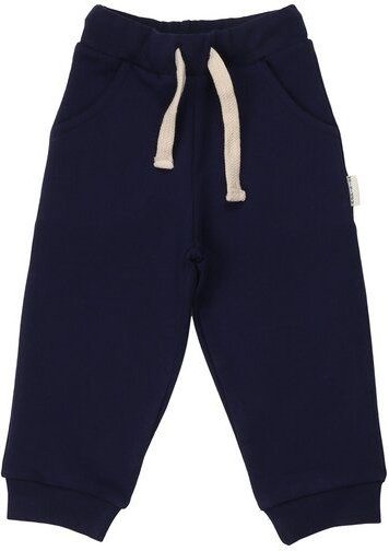 Kinder Jogger GOTS zertifiziert, Bio-Baumwolle, dunkelblau, „Abyssal Depths“, weich, elastischer Bund – Walkiddy