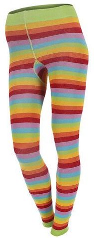 grödo Damen Leggings 6-farbig geringelt Bio Baumwolle Elasthan