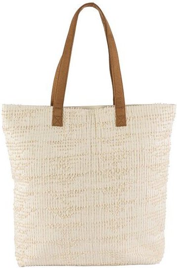 El Puente Handtasche "Wolken" Baumwolle, Schulterriemen aus Kunstleder in Velour-Optik