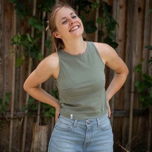 Vresh Clothing Viona - Crop Top aus Biobaumwolle