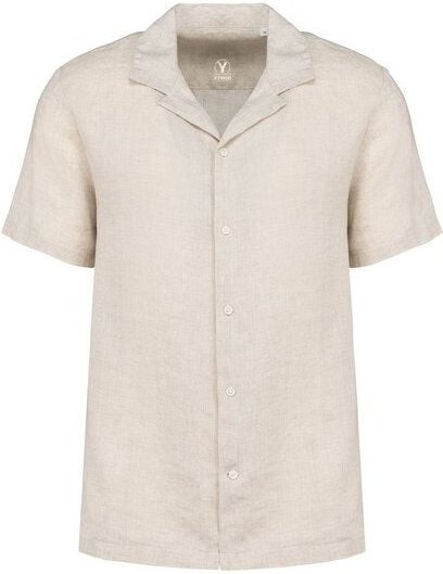 YTWOO Nachhaltiges Kurzarmhemd aus 100% Leinen