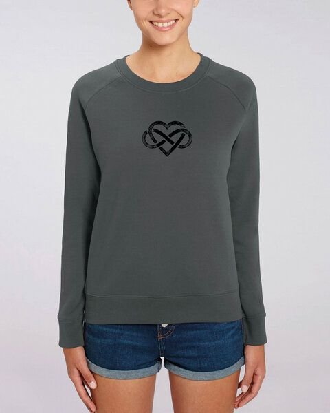 Human Family Bio Damen Rundhals Sweatshirt "Feel - Endless Love" - in 7 Farben