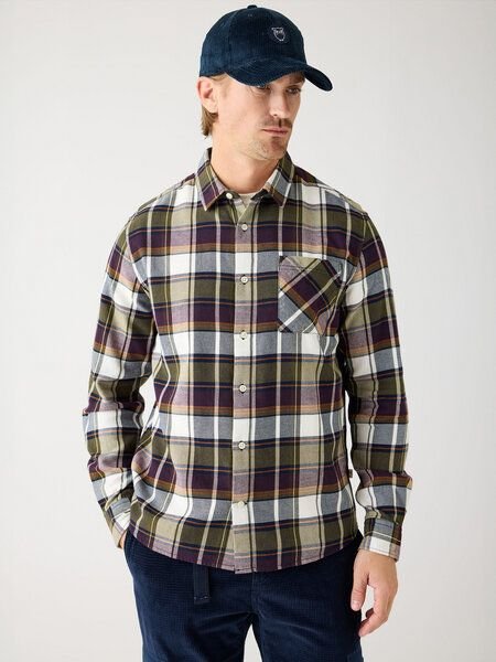 KnowledgeCotton Apparel Kariertes Flanell-Hemd