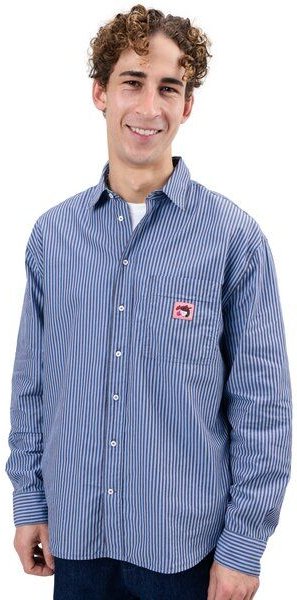 Brava Fabrics Langarm-Hemd Relaxed Stripes Gum