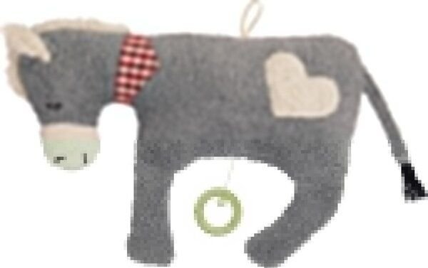 Efie Spieluhr Esel, Herz Applikation, 100% Made in Germany