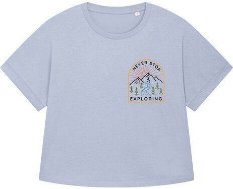 watapparel Oversize T-Shirt Frauen Never stop exploring