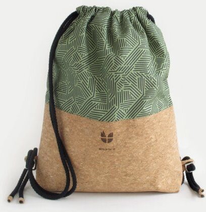 smukbird Turnbeutel aus Bio-Baumwolle mit Korkboden