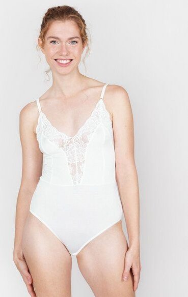 erlich textil Hannah Body mit Spitze aus weichem Modal, made in Europe