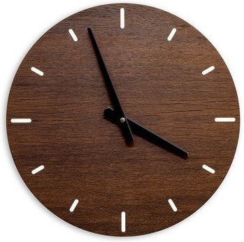 klotzaufklotz Wanduhr Furnier