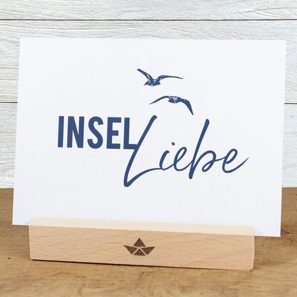 Bow & Hummingbird Maritime Postkarte "Inselliebe" aus Recyclingpapier