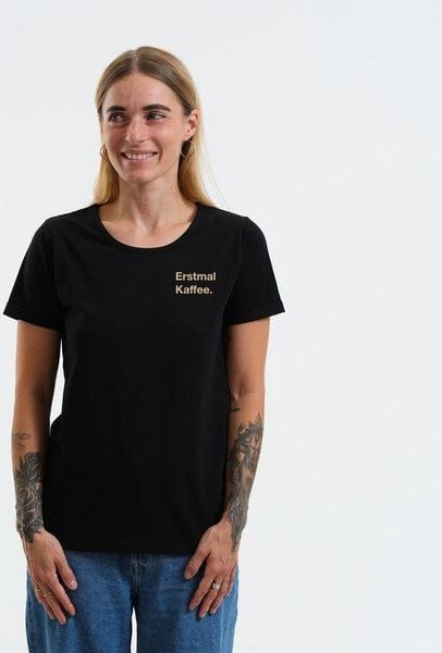 GARY MASH Shirt Taylor Erstmal Kaffee. aus Biobaumwolle