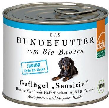 Thumbnail - defu Bio Hundefutter Junior Menü Geflügel *Sensitiv*