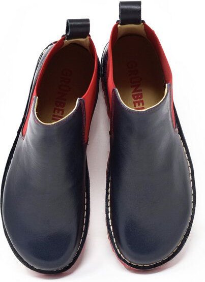 Grünbein Shoes Chelsea Boots Susanne Naturform blau