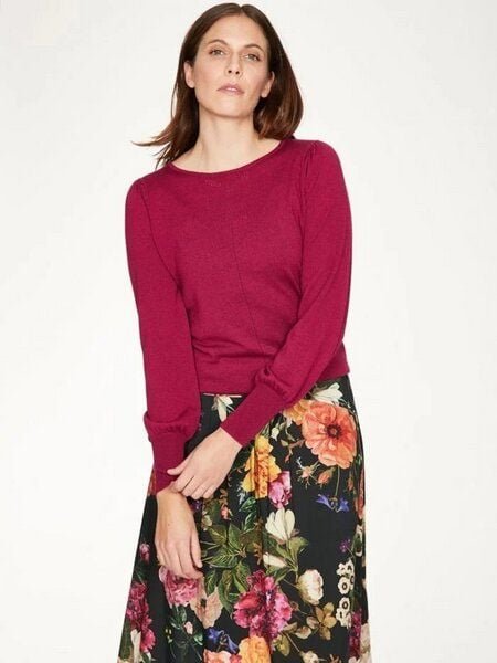 Thought Damen Pullover Evadne - Fuchsia