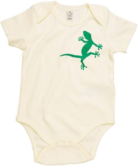 HANDGEDRUCKT "2 Geckos" Baby Body