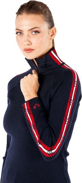 Woolona Merino Pullover Damen - ASYA - 100% Merinowolle 1/4 (Zip)