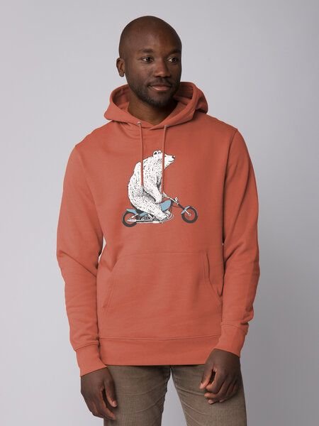 watapparel Hoodie Unisex Bär auf Bike