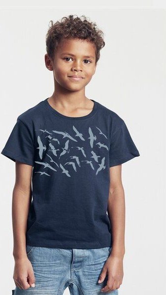 Peaces.bio - handbedruckte Biomode Bio-Kinder T-Shirt Möwen